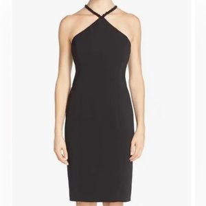 NWT Carmen Marc Valvo Infusion Halter Neck Dress